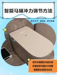 智能马桶冲水压力调节？旋转「压力阀」