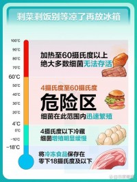 常见食物安全储存温度