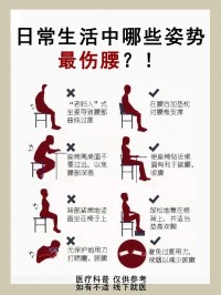 正确坐姿保护腰椎颈椎
