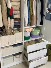 围巾收纳展示？抽屉分隔板竖放！